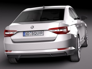skoda superb 2016 3D Model