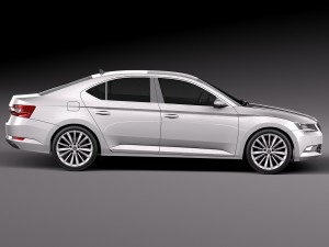 skoda superb 2016 3D Model