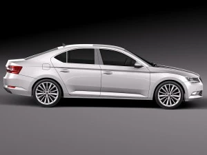 skoda superb 2016 3D Model