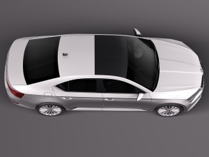 skoda superb 2016 3D Model