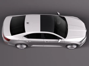 skoda superb 2016 3D Model