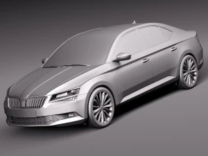 skoda superb 2016 3D Model