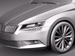 skoda superb 2016 3D Model