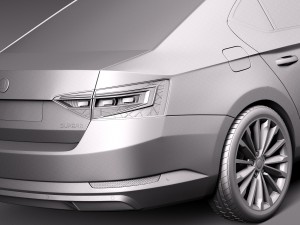 skoda superb 2016 3D Model