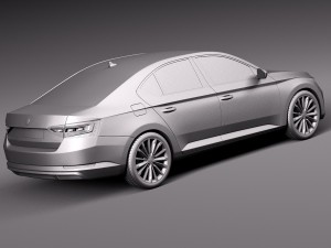 skoda superb 2016 3D Model