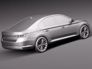 skoda superb 2016 3D Model