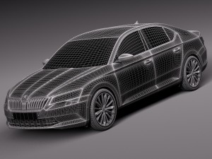 skoda superb 2016 3D Model