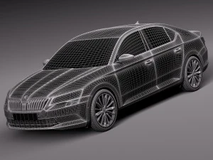 skoda superb 2016 3D Model