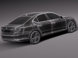 skoda superb 2016 3D Model