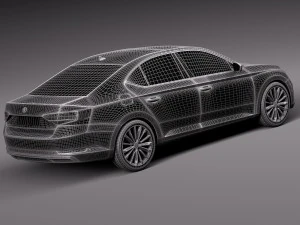 skoda superb 2016 3D Model