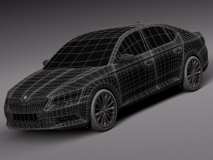 skoda superb 2016 3D Model