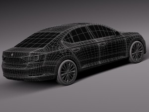 skoda superb 2016 3D Model