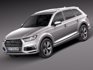 Audi Q7 E-tron 2017 3D Model