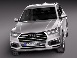 Audi Q7 E-tron 2017 Model 3D