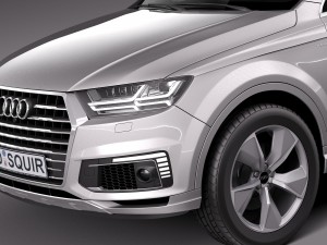 Audi Q7 E-tron 2017 Model 3D