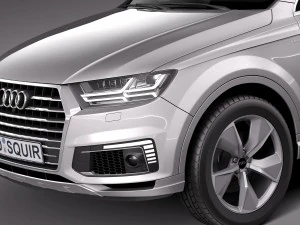 Audi Q7 E-tron 2017 Modelo 3D