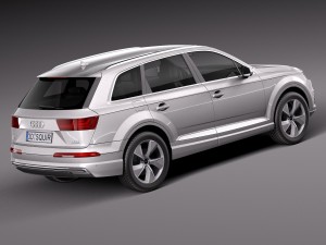 Audi Q7 E-tron 2017 Model 3D