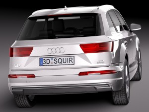 Audi Q7 E-tron 2017 Model 3D