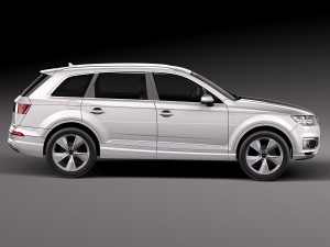 Audi Q7 E-tron 2017 Model 3D