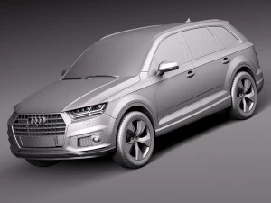 Audi Q7 E-tron 2017 Modelo 3D