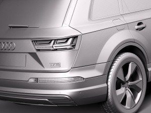 Audi Q7 E-tron 2017 Model 3D
