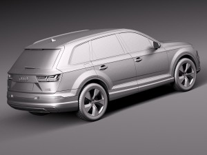 Audi Q7 E-tron 2017 Model 3D