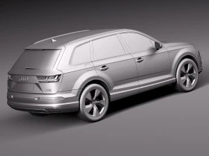 Audi Q7 E-tron 2017 Modelo 3D