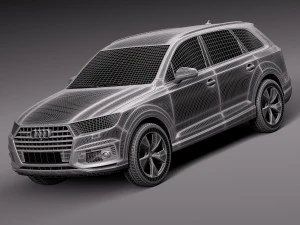 Audi Q7 E-tron 2017 Modelo 3D