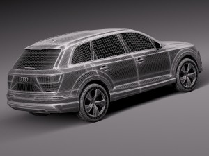 Audi Q7 E-tron 2017 Model 3D