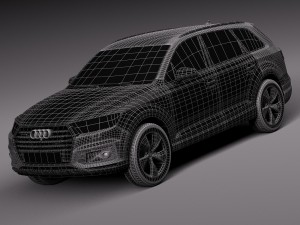 Audi Q7 E-tron 2017 Model 3D