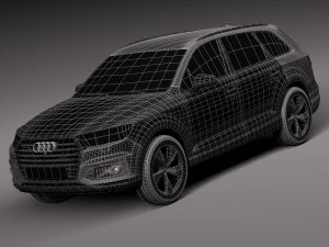 Audi Q7 E-tron 2017 Modelo 3D