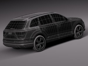 Audi Q7 E-tron 2017 Model 3D