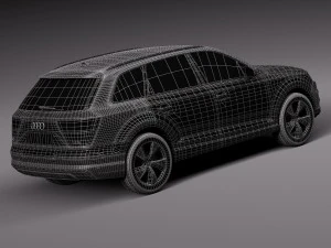Audi Q7 E-tron 2017 Modelo 3D