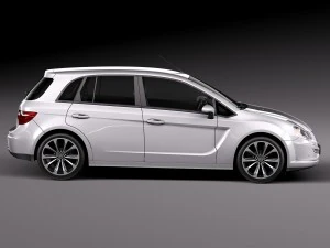 जेनेरिक औसत हैचबैक 2015 3D मॉडल