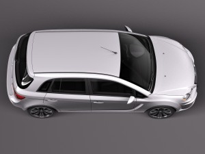 Generic Average Hatchback 2015 3D Model