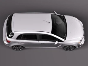 जेनेरिक औसत हैचबैक 2015 3D मॉडल