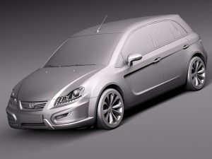 Generic Average Hatchback 2015 3D Model