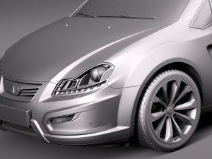 Generic Average Hatchback 2015 3D Model