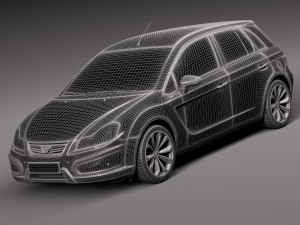 Generic Average Hatchback 2015 3D Model