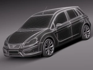 जेनेरिक औसत हैचबैक 2015 3D मॉडल