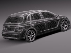 Generic Average Hatchback 2015 3D Model