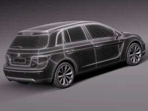 जेनेरिक औसत हैचबैक 2015 3D मॉडल