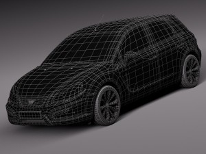Generic Average Hatchback 2015 3D Model