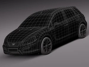 जेनेरिक औसत हैचबैक 2015 3D मॉडल