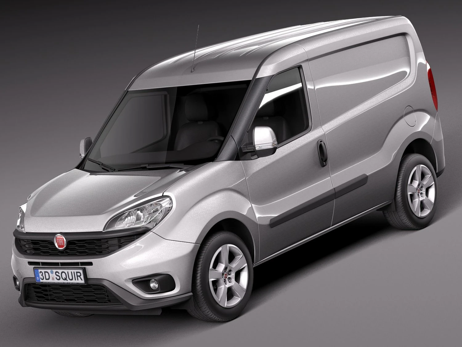 Fiat Doblo Cargo 2015 3D Model .c4d .max .obj .3ds .fbx .stl .blend 