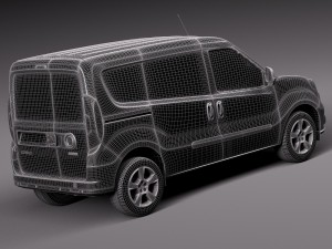 Fiat Doblo Cargo 2015 Modèle 3D
