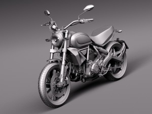 Ducati Scrambler Icon 2015 Modello 3D