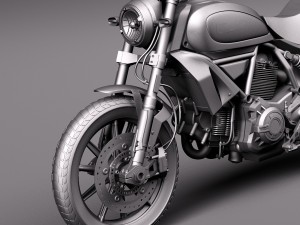 Ducati Scrambler Icon 2015 Modello 3D