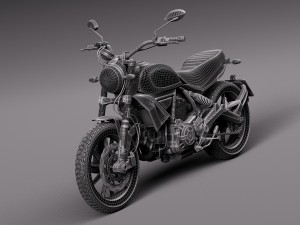 Ducati Scrambler Icon 2015 Modello 3D