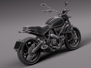 Ducati Scrambler Icon 2015 Modello 3D